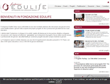 Tablet Screenshot of fondazioneedulife.org